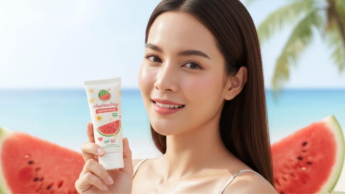 ครีมกันแดดแตงโม รีวิว 3 แบรนด์ฮิต ปกป้องผิว บำรุงใส ฉ่ำน้ำ ปี 2025 2 ครีมกันแดดแตงโม ปกป้องผิวจากแดด ผิวฉ่ำใสธรรมชาติ