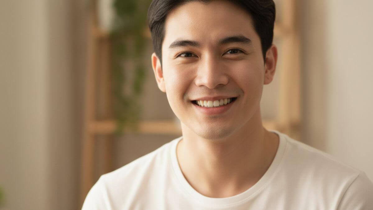 ผลลัพธ์หลังใช้ครีมบำรุงผิวผู้ชายผิวแพ้ง่าย ผิวแข็งแรงเรียบเนียนสุขภาพดี