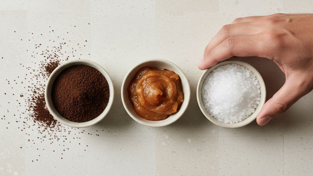 วิธีเลือกสครับขัดผิวผู้ชาย 2025 เทียบเท็กซ์เจอร์กาแฟ มะขาม และเกลือ