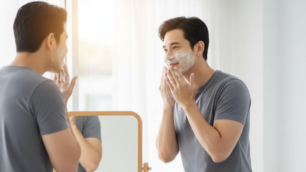 สกินแคร์ผู้ชาย ดูแลผิวให้ดูดี เริ่มง่าย ๆ จากพื้นฐาน 3 รูทีนสกินแคร์ผู้ชาย 2025 ดูแลผิวง่าย ๆ ทุกวัน
