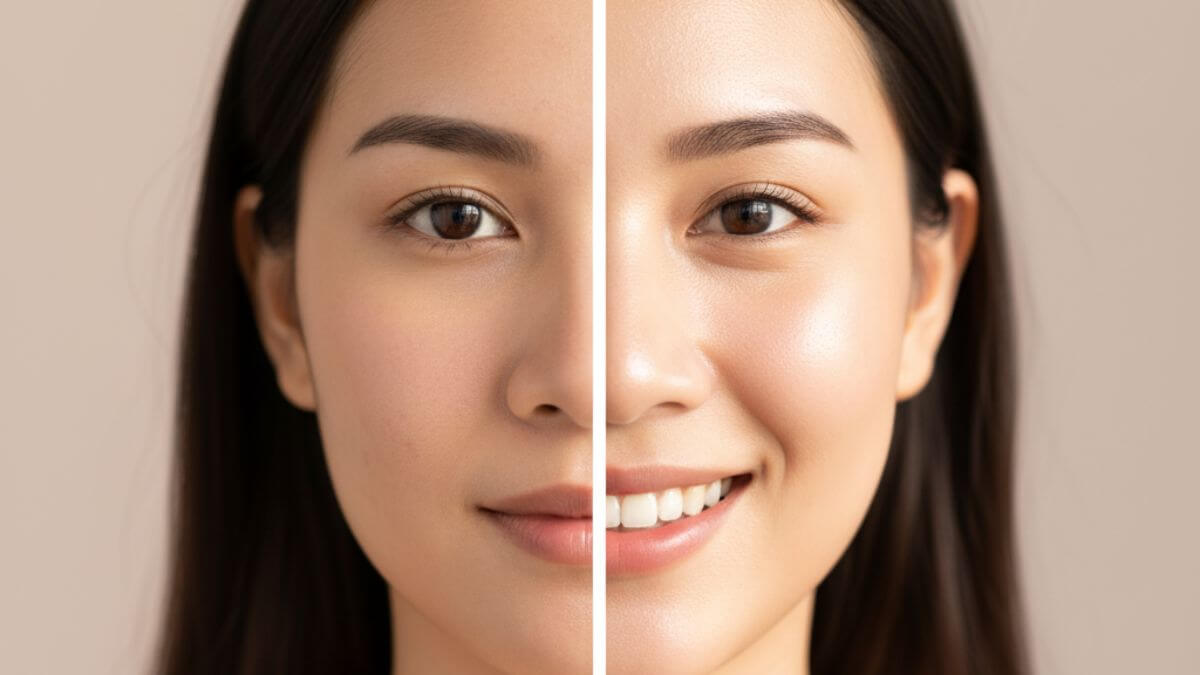 เปิดรีวิว เผยผิวใส ไร้จุดด่างดำ ด้วย L'Oreal Paris Glycolic Bright Instant Glowing Serum 4 ผลลัพธ์ก่อนและหลังใช้เซรั่ม L’Oreal Glycolic Bright จุดด่างดำจางลง