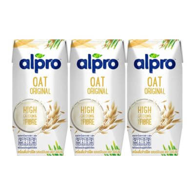 นมโอ๊ต ไขมันต่ำ ไฟเบอร์สูง ทางเลือกใหม่ 5 Alpro
