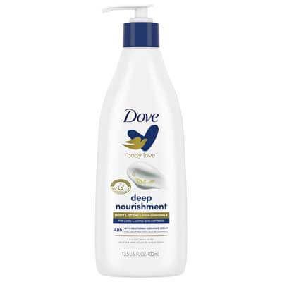 10 โลชั่นบำรุงผิวแนะนำ 2025 ผิวสวยขาวเนียนนุ่มในงบประหยัด 8 Dove Deep Moisture Nourishing Body Lotion