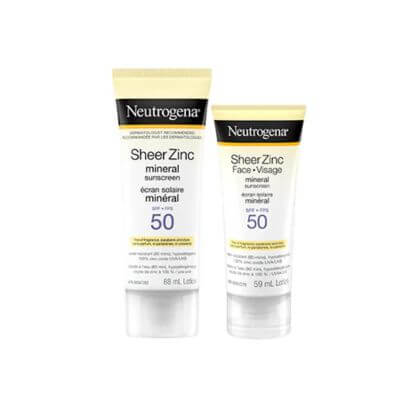 กันแดดสำหรับคนแพ้ง่าย 2025 อ่อนโยน ปลอดภัย ไม่อุดตัน 7 Neutrogena Sheer Zinc Dry-Touch Sunscreen SPF 50