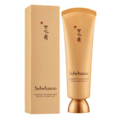 สลีปปิ้งมาร์ค (Sleeping Mask) ฟื้นฟูผิวข้ามคืน เติมน้ำให้ผิวฉ่ำนุ่ม ดูสุขภาพดี 6 Sulwhasoo Overnight Vitalizing Mask ฟื้นฟูผิวด้วยสมุนไพรเกาหลี