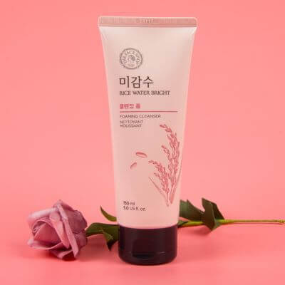 โฟมล้างหน้าเกาหลี สะอาดล้ำลึก และอ่อนโยน 7 The Face Shop Rice Water Bright Foaming Cleanser