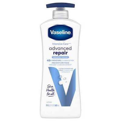10 โลชั่นบำรุงผิวแนะนำ 2025 ผิวสวยขาวเนียนนุ่มในงบประหยัด 4 Vaseline Intensive Care Advanced Repair Lotion