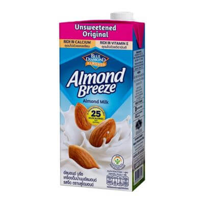นมอัลมอนด์ Almond Milk เหมาะสำหรับผู้แพ้แลตโตส 4 Almond Breeze