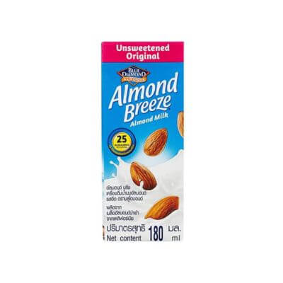 นมอัลมอนด์ Almond Milk เหมาะสำหรับผู้แพ้แลตโตส 8 Blue Diamond Almonds