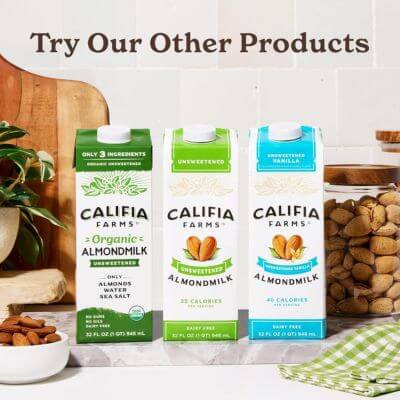 นมอัลมอนด์ Almond Milk เหมาะสำหรับผู้แพ้แลตโตส 6 Califia Farms
