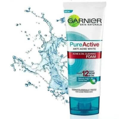 แอคเน่โฟม Acne Foam อ่อนโยนต่อผิว ช่วยลดสิว 9 Garnier Pure Active Anti-Acne Foam