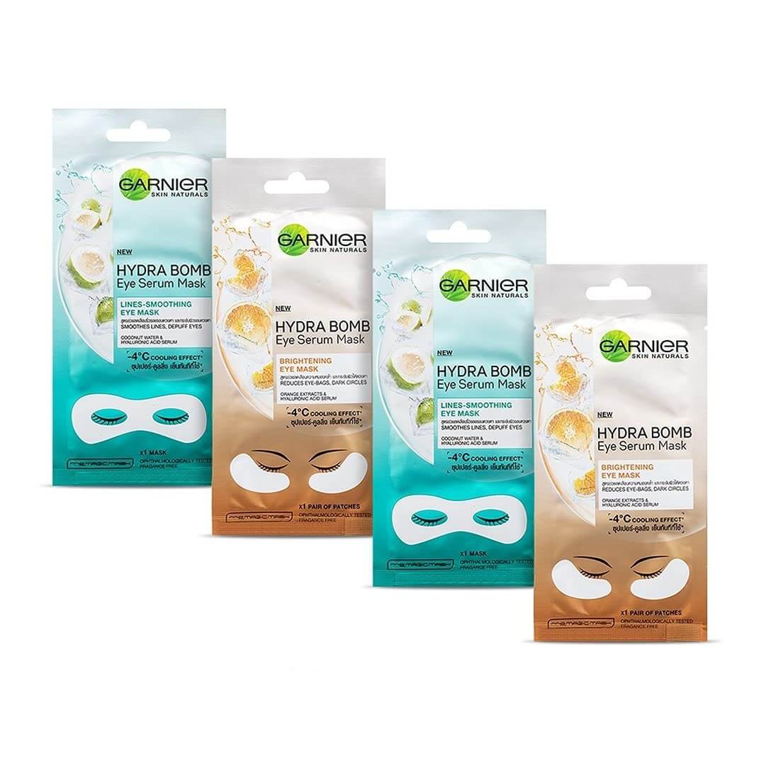 Garnier Serum Mask Eye Brightening ชุ่มชื้นและลดคล้ำใต้ตา