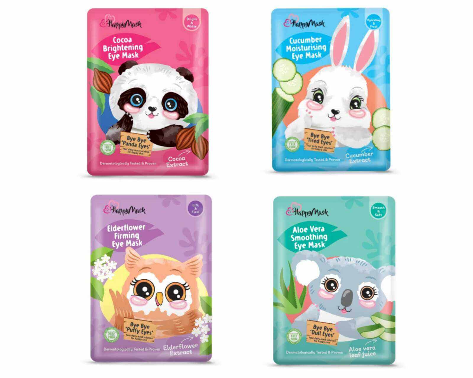 Happy Mask Brightening Eye Mask ลดรอยคล้ำใต้ตา