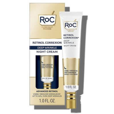 เรตินอล (Retinol) คืออะไร? สารลดริ้วรอยที่แพทย์ผิวหนังแนะนำ 7 RoC Retinol Correxion Deep Wrinkle Night Cream รีวิว