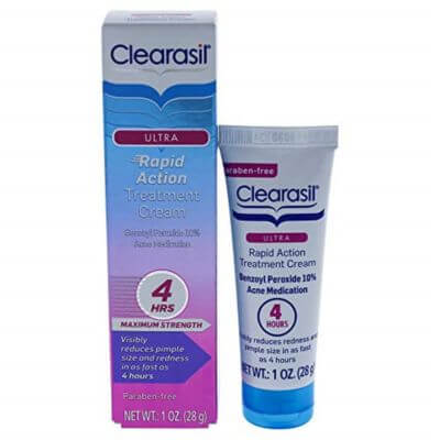 ครีมแต้มสิว ฆ่าเชื้อแบคทีเรีย ลดการอักเสบของสิว 5 Clearasil Ultra Rapid Action Treatment Cream