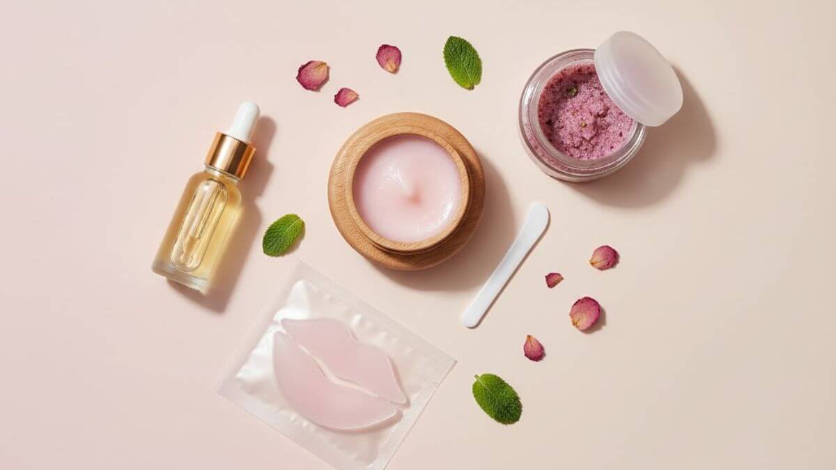 ลิปแคร์ (Lip Care) คืออะไร? เลือกยังไงให้ปากนุ่ม ชุ่มชื้น ไม่แห้งแตก 4 ประเภทของลิปแคร์ทั้งบาล์ม มาส์ก ออยล์ และสครับจัดวางอย่างสวยงาม