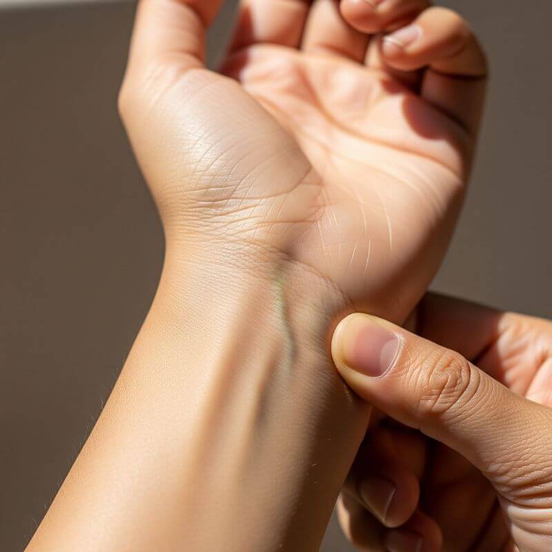 วิธีตรวจสอบโทนสีผิวด้วยการดูเส้นเลือดที่ข้อมือ
