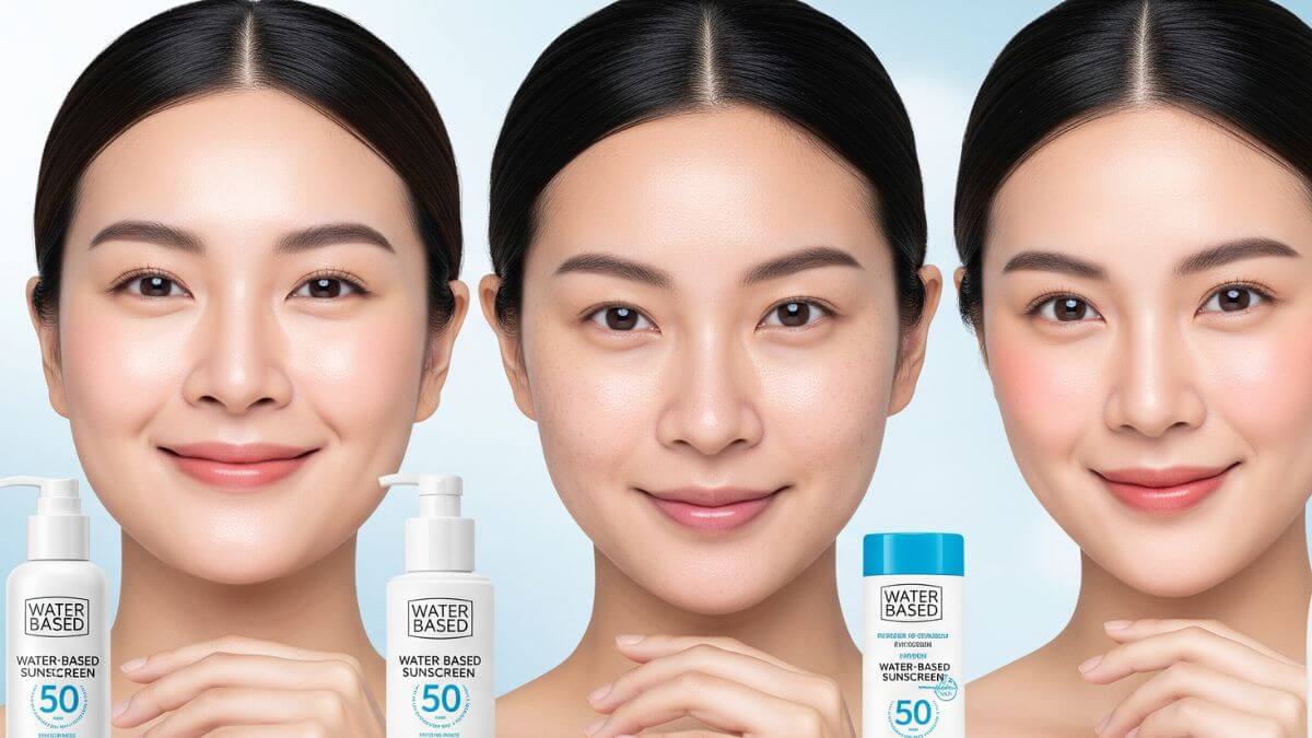 กันแดดสูตรน้ำ 2025 เนื้อบางเบา เหมาะกับผิวมันและผิวแพ้ง่าย 4 วิธีเลือกกันแดดสูตรน้ำให้เหมาะกับสภาพผิว