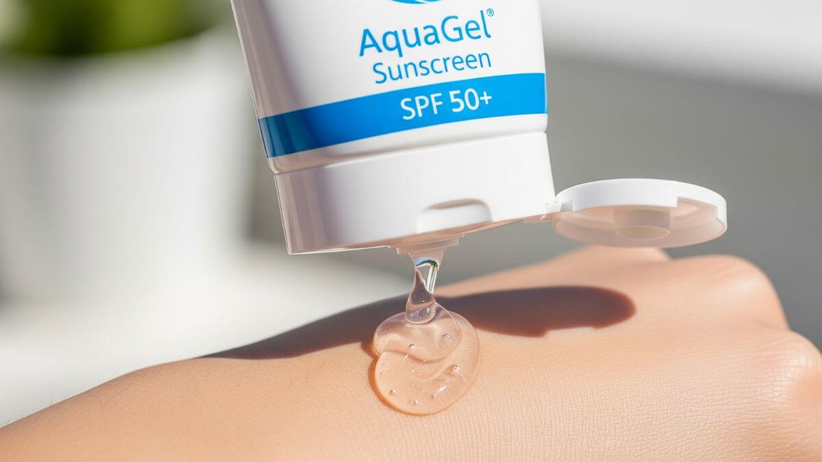 กันแดดสูตรน้ำ เนื้อบางเบา ซึมไว ไม่เหนียวเหนอะหนะ