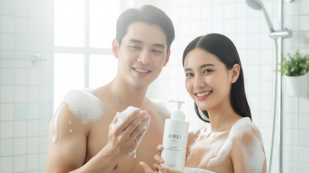 ครีมอาบน้ำ Kirei อาบสะอาดพร้อมบำรุงผิวให้นุ่มชุ่มชื้น หอมติดทนนาน 6 ครีมอาบน้ำ Kirei ใช้ได้ทั้งผู้หญิงและผู้ชาย