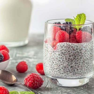 เมล็ดเจีย Chia Seeds แหล่งโปรตีนจากพืช ไฟเบอร์สูง ช่วยลดน้ำหนัก 4 เมล็ดเจีย 2