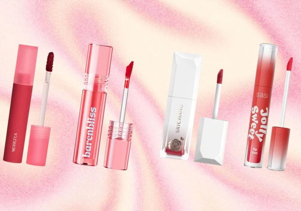ลิปทิ้นท์ Lip Tint ใช้งานง่าย สามารถทาได้ทั้งปากแล้วแก้ม 2 ลิปทิ้นท์ Lip Tint