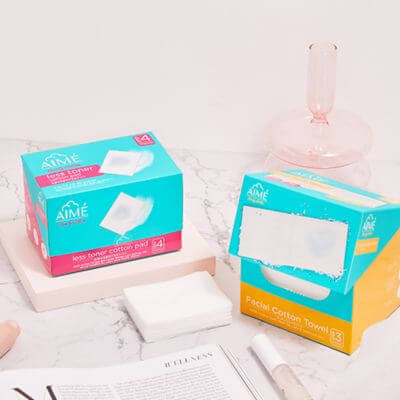 สำลีแผ่น Cotton Pad ใช้เช็ดทำความสะอาดบนใบหน้า 4 สำลีแผ่น 2