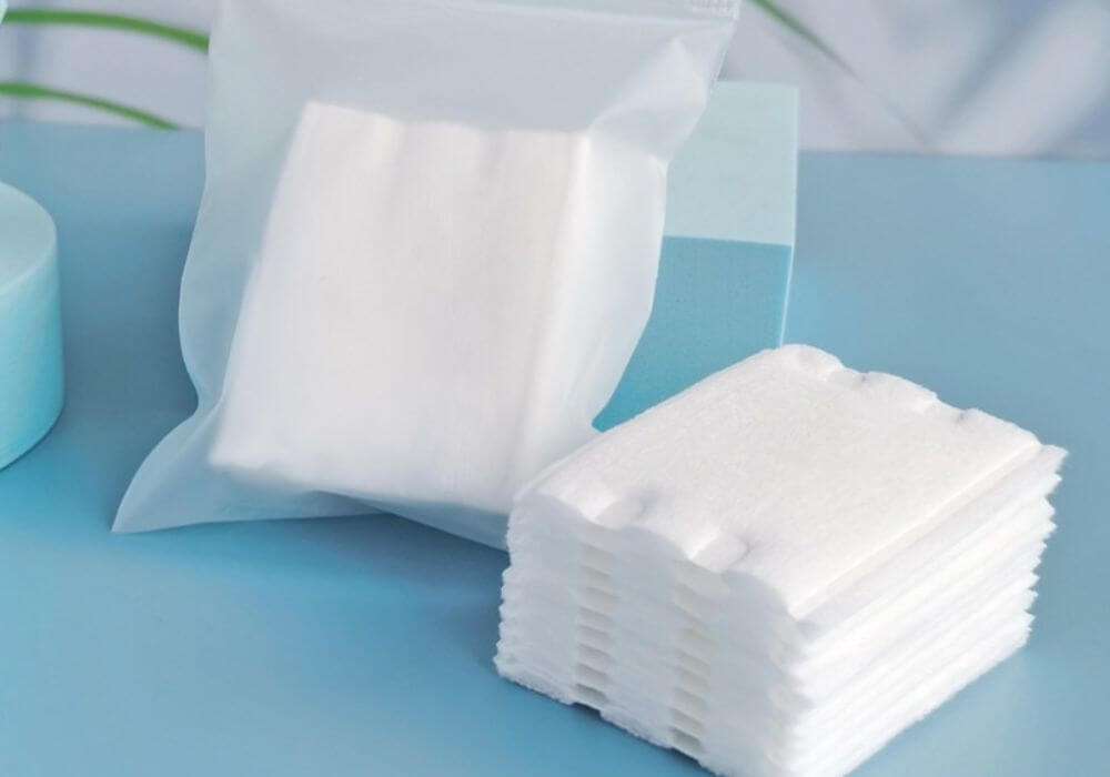 สำลีแผ่น Cotton Pad ใช้เช็ดทำความสะอาดบนใบหน้า 2 สำลีแผ่น
