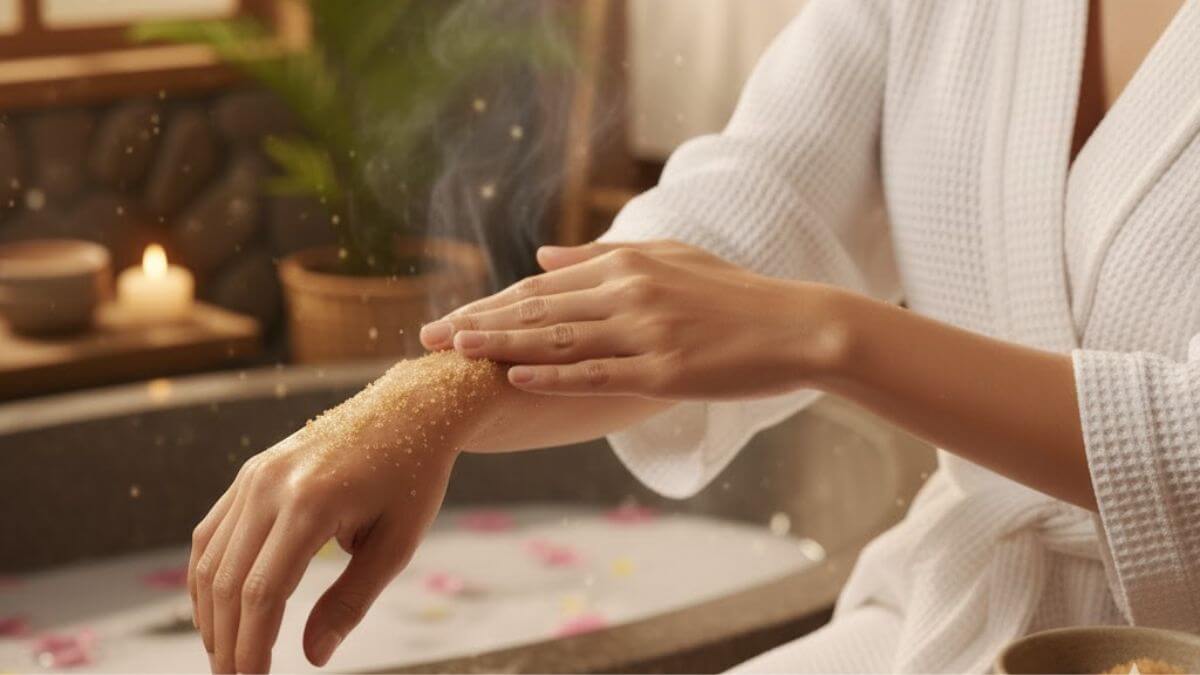 สครับน้ำตาล (Sugar Scrub) คืออะไร ขัดผิวง่าย ๆ ได้ผลจริง พร้อมสูตรและยี่ห้อแนะนำ 4 ขัดผิวด้วยสครับน้ำตาลช่วยให้ผิวเนียนนุ่ม