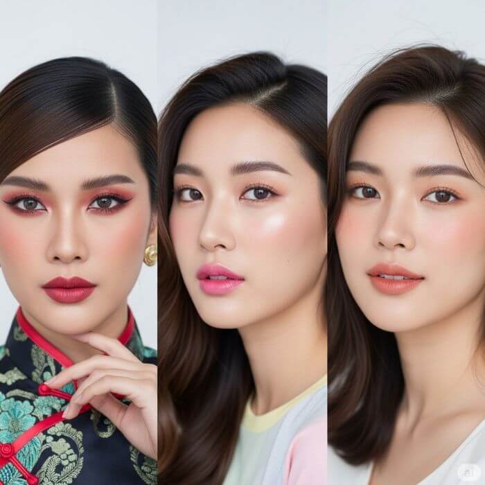 การแต่งหน้าแบบสาวจีน: จุดเด่น ข้อดี เทรนด์ วิธีแต่ง และแบรนด์แนะนำ 9 เปรียบเทียบเมคอัพสาวจีน เกาหลี ญี่ปุ่น