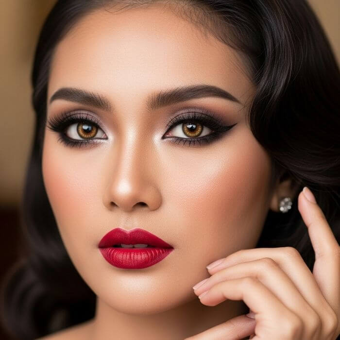 การแต่งหน้าแบบสาวจีน: จุดเด่น ข้อดี เทรนด์ วิธีแต่ง และแบรนด์แนะนำ 6 เมคอัพสาวจีนสไตล์ Douyin ดวงตาคมกับลิปแดงเข้ม