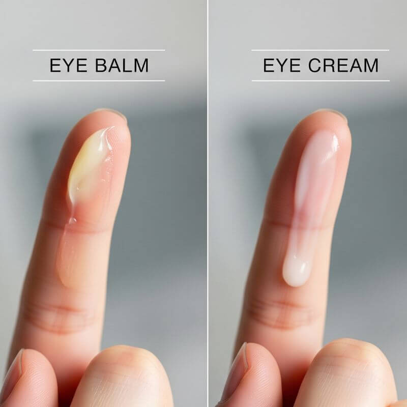 อายบาล์ม Eye Balm เติมความชุ่มชื่นรอบดวงจาอย่างล้ำลึก 7 เปรียบเทียบเนื้อสัมผัสระหว่างอายบาล์มกับอายครีม