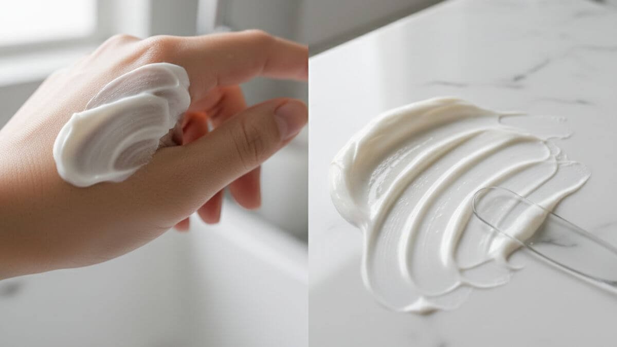 ครีมล้างหน้า (Cream Cleanser) ทางเลือกอ่อนโยนสำหรับผิวแห้งและแพ้ง่าย 3 เนื้อครีมล้างหน้ามีความนุ่มชุ่มชื้น