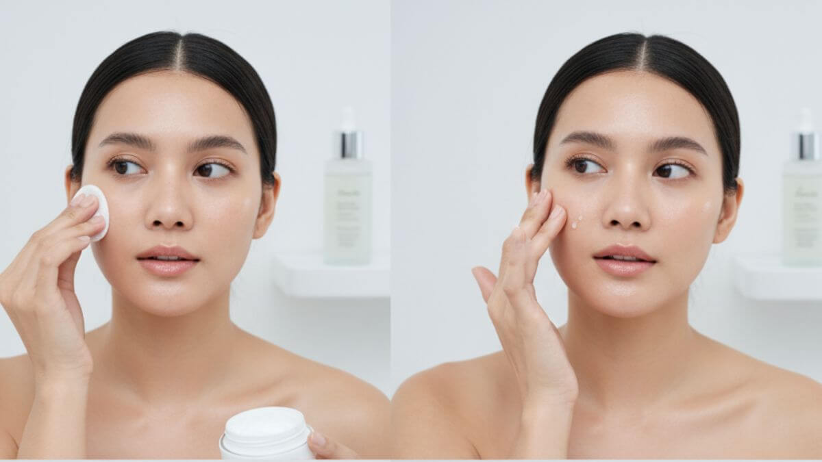 การแต่งหน้าแบบ Glass Skin เคล็ดลับเผยผิวโกลว์ฉ่ำวาวแบบสาวเกาหลี 3 ขั้นตอนเตรียมผิวสำหรับลุค Glass Skin ให้ผิวดูใสและชุ่มชื้น