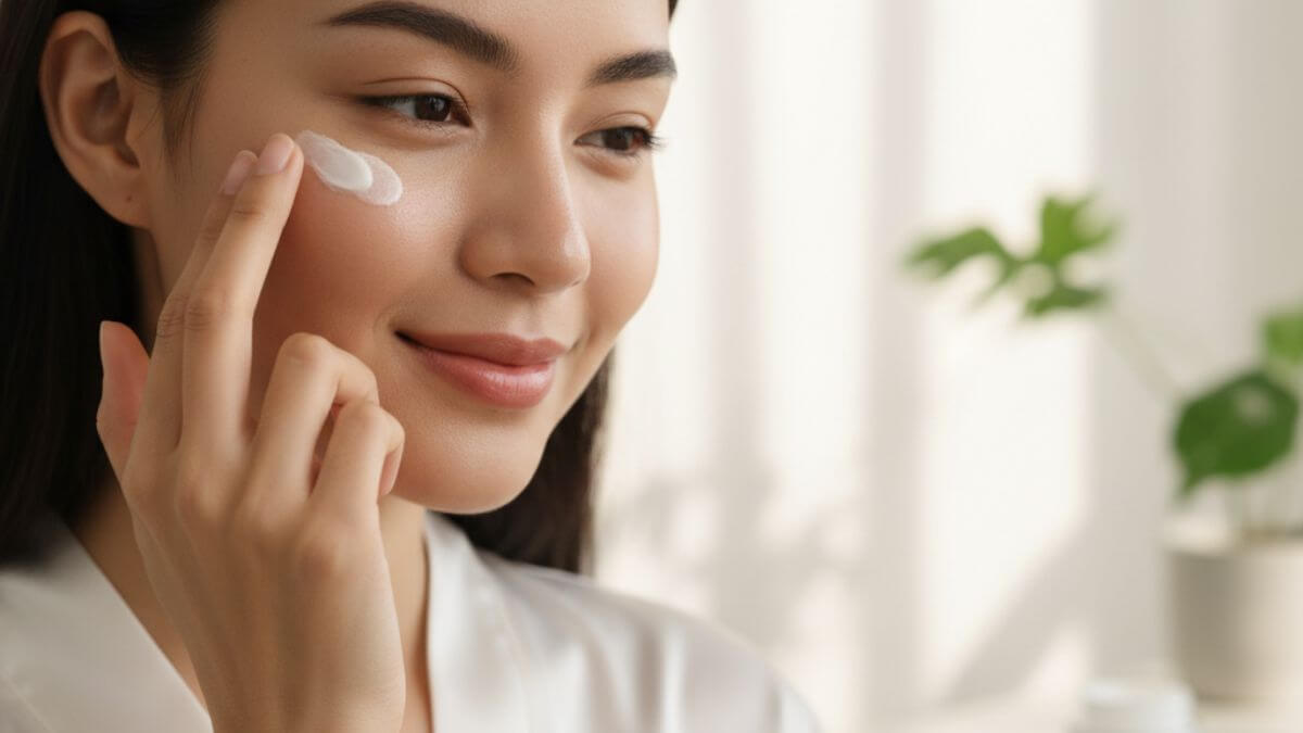 ครีมบำรุงรอบดวงตา เลือกยังไง? รีวิว Eye Cream ลดคล้ำ-ริ้วรอย ปี 2025 2 ผู้หญิงไทยกำลังทาครีมบำรุงรอบดวงตาอย่างอ่อนโยน