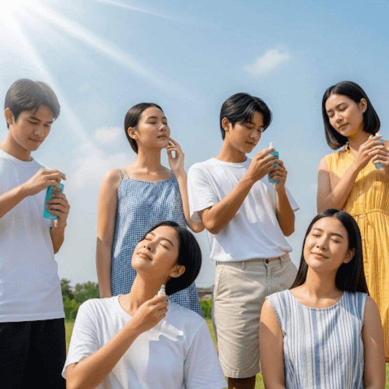 Body Gel บอดี้เจล เนื้อบางเบา ไม่เหนียวเหนอะหนะ 4 คนไทยใช้บอดี้เจลในอากาศร้อนชื้น เหมาะกับทุกเพศทุกวัย