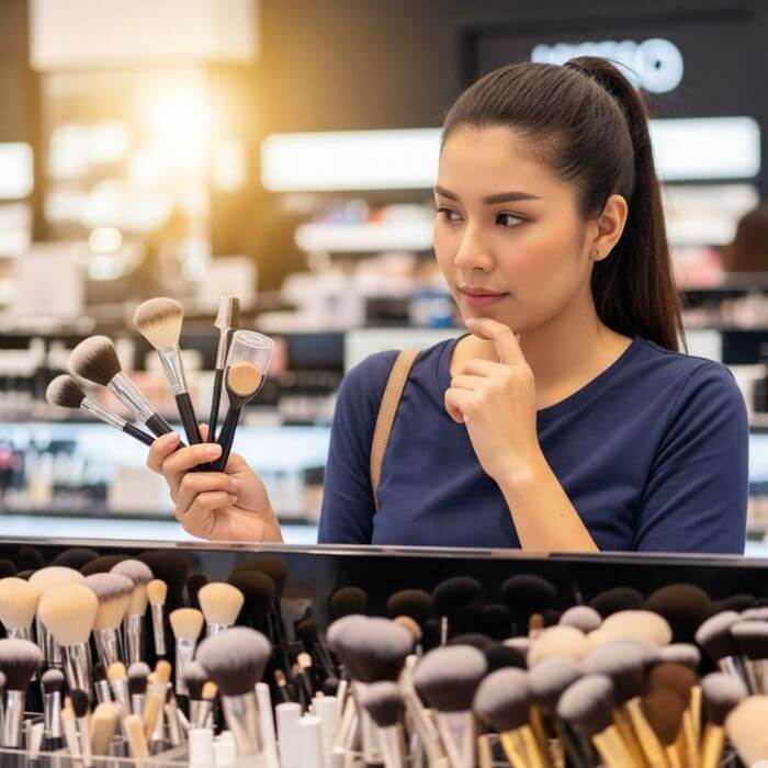 แปรงแต่งหน้า เลือกอย่างไรให้เหมาะ พร้อมรีวิวแบรนด์ดังและวิธีเปรียบเทียบ 7 วิธีเลือกแปรงแต่งหน้าให้เหมาะกับสไตล์การแต่งหน้า