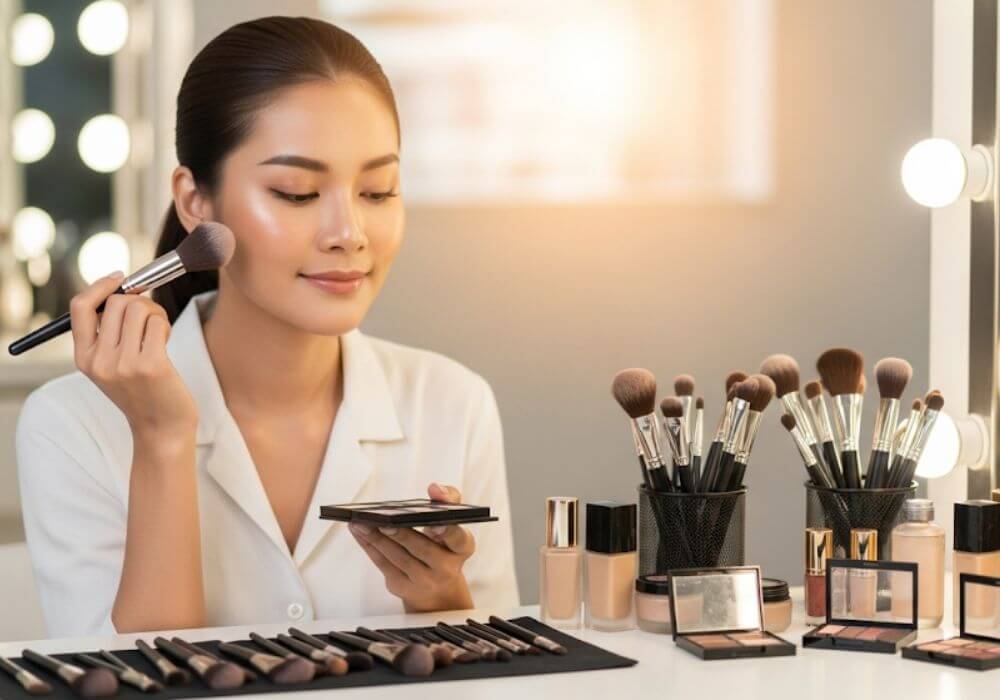 แปรงแต่งหน้า เลือกอย่างไรให้เหมาะ พร้อมรีวิวแบรนด์ดังและวิธีเปรียบเทียบ 2 แปรงแต่งหน้าหลากหลายประเภทสำหรับการแต่งหน้าแบบมืออาชีพ