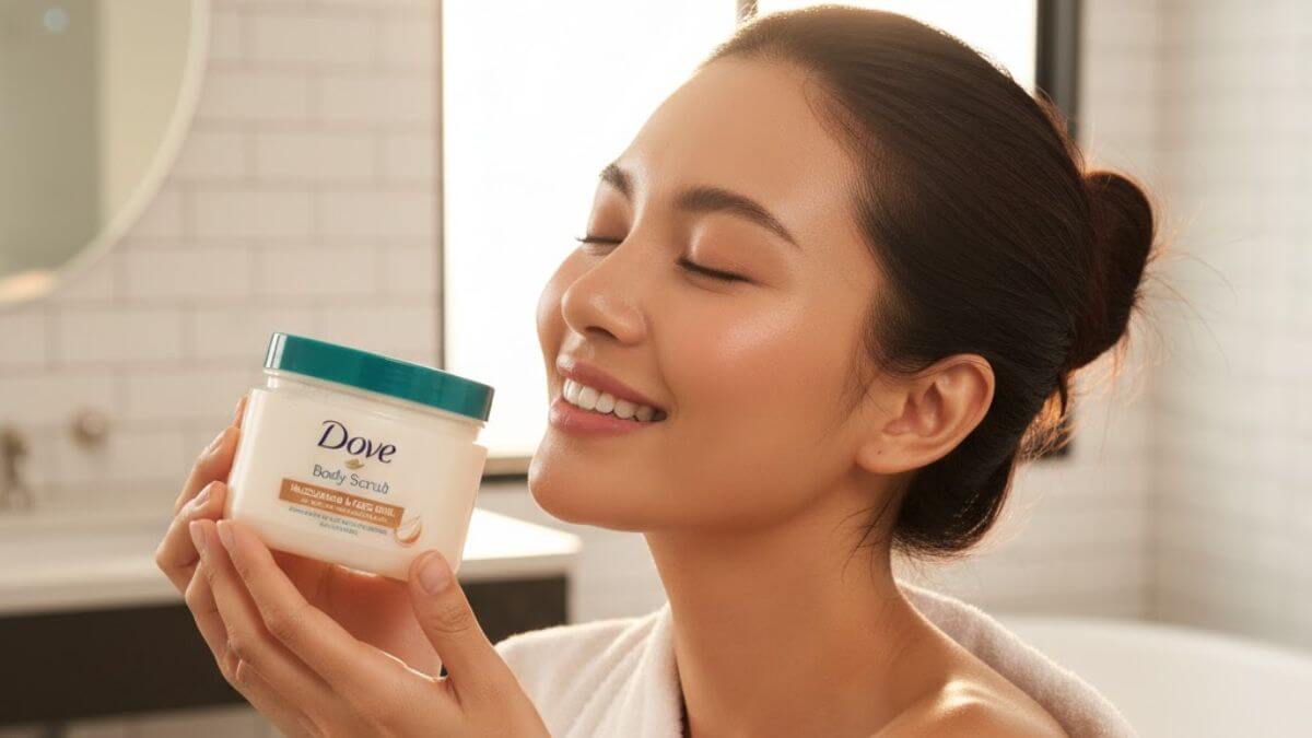 Dove Body Scrub ดีไหม? รีวิวทุกสูตร พร้อมวิธีใช้ให้ผิวเนียนใสสุขภาพดี 8 รีวิว Dove Body Scrub จากผู้ใช้จริงหลังใช้ผิวนุ่มหอม