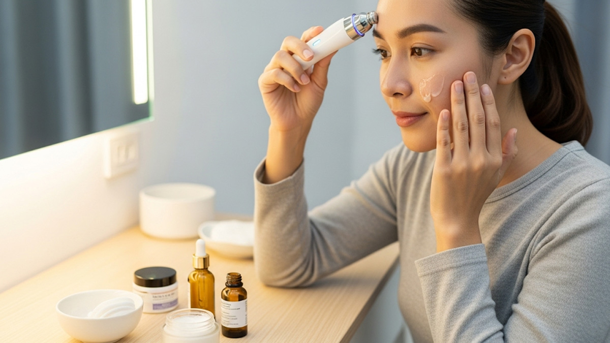 เครื่องนวดหน้าคืออะไร? ยี่ห้อไหนดี 2025 พร้อมวิธีเลือกให้ตรงปัญหาผิว 5 ขั้นตอนใช้เครื่องนวดหน้าวิตามินอย่างถูกวิธี