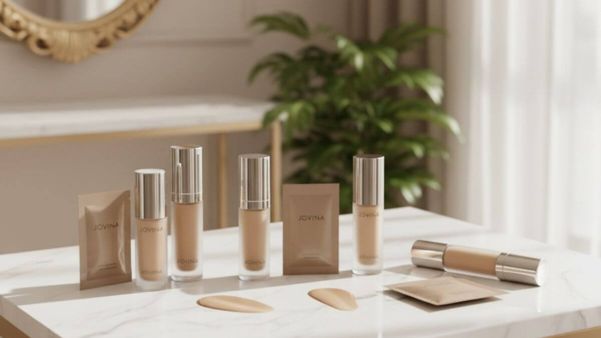 รองพื้น Jovina แบรนด์ไทยคุณภาพดีที่กำลังมาแรง 2 รองพื้น Jovina รีวิว จุดเด่น ฟินิช Soft-Matte สำหรับผิวคนไทย