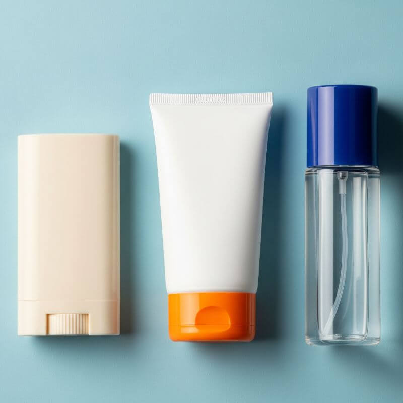 กันแดดแบบแท่ง (Sun Stick) คืออะไร? ดีไหม วิธีใช้ + รุ่นแนะนำปี 2025 4 เปรียบเทียบกันแดดแบบแท่ง แบบครีม และแบบสเปรย์