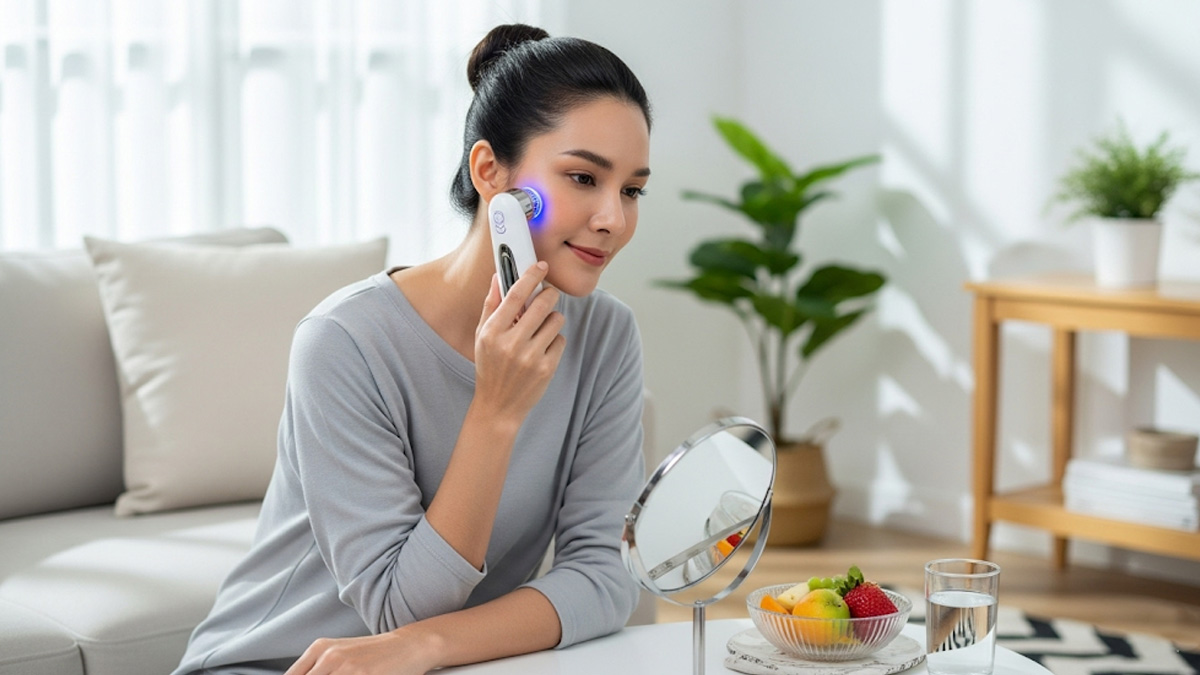 เครื่องนวดหน้าคืออะไร? ยี่ห้อไหนดี 2025 พร้อมวิธีเลือกให้ตรงปัญหาผิว 2 เครื่องนวดหน้า บำรุงผิวหน้าที่บ้าน