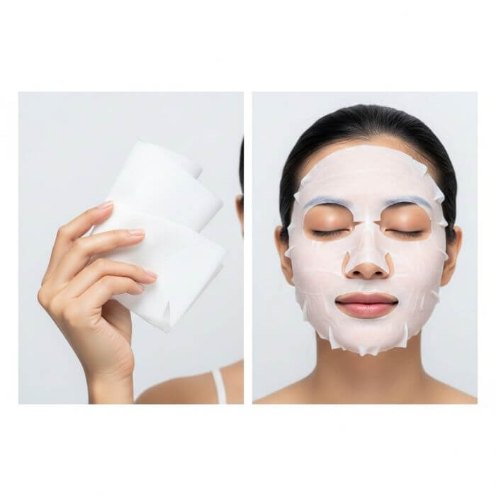 มาส์กชีท (Sheet Mask) คืออะไร? ประโยชน์ วิธีใช้ ประเภท รีวิว และคำแนะนำฉบับครบจบในบทความเดียว 3 แผ่นมาส์กชีทก่อนและขณะใช้บนใบหน้าหญิงไทย