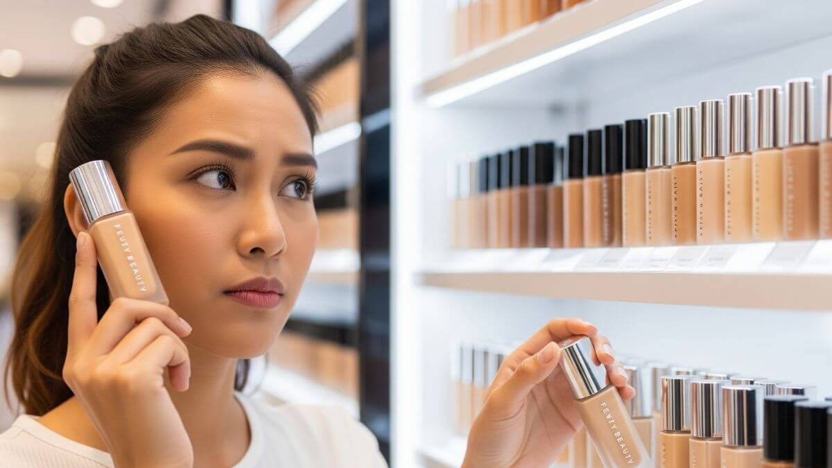 Fenty Beauty รีวิว จุดเด่น ผลิตภัณฑ์เด่น ราคา และวิธีเลือก 2025 6 การเลือกเฉดสี Fenty Beauty ต้องใช้ Shade Finder