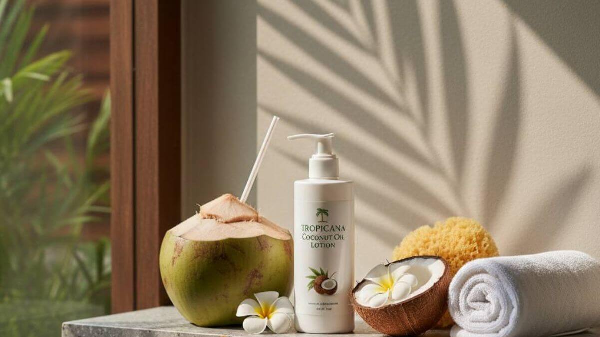 Tropicana Coconut Oil Lotion โลชั่นน้ำมันมะพร้าวบำรุงผิว เนียนนุ่ม กลิ่นหอมอ่อน 3 แบรนด์ Tropicana ผลิตภัณฑ์จากน้ำมันมะพร้าวออร์แกนิก