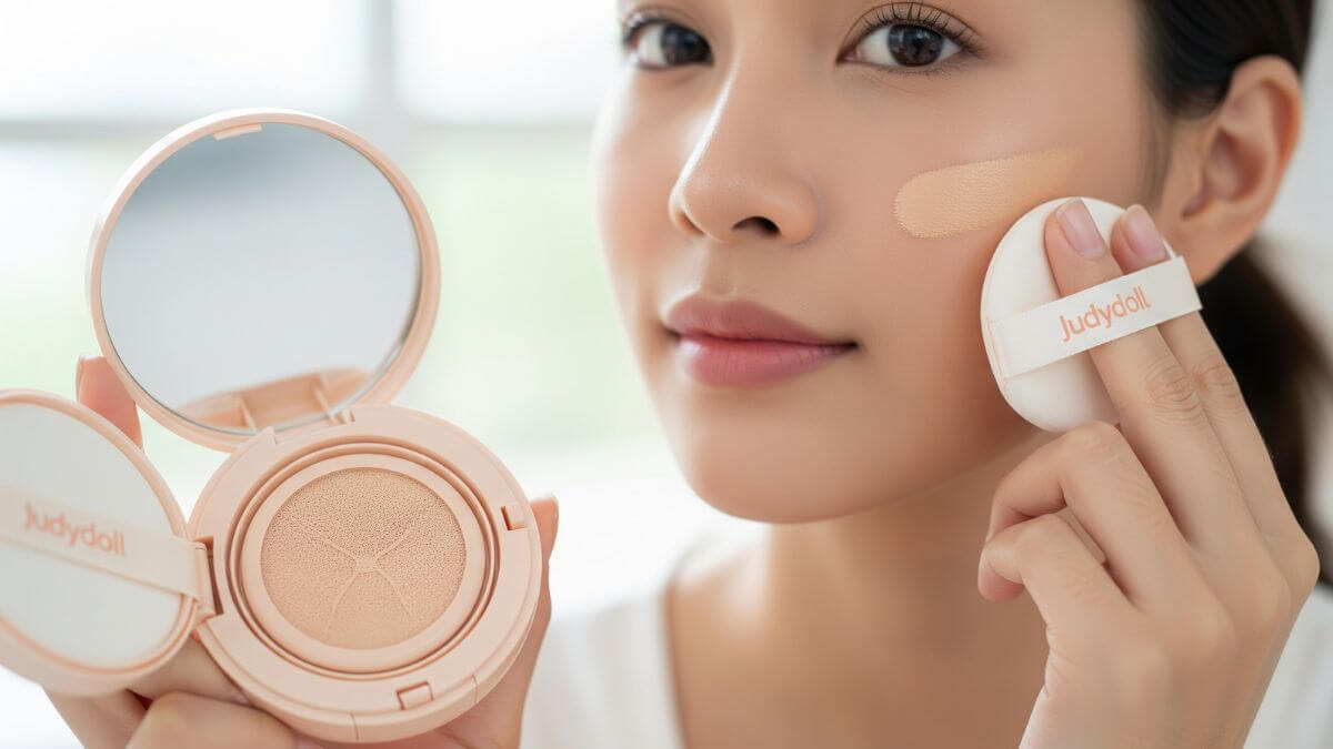 Judydoll รีวิว 2025 เครื่องสำอางจีนมาแรง สีเข้ากับผิวเอเชีย ราคาเข้าถึงได้ 4 Judydoll Long Wearing Cushion ปกปิดบางเบาเหมาะกับผิวเอเชีย