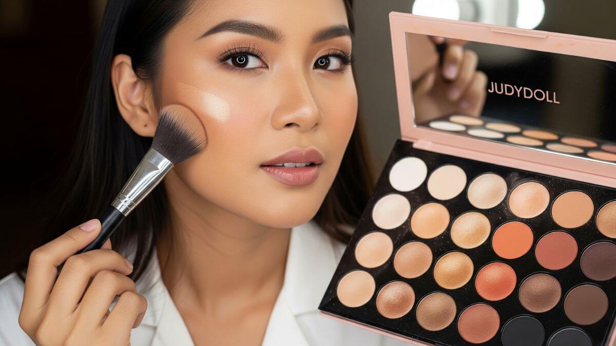 Judydoll รีวิว 2025 เครื่องสำอางจีนมาแรง สีเข้ากับผิวเอเชีย ราคาเข้าถึงได้ 5 Judydoll Highlight Contour Palette เฉดสีเข้ากับผิวเอเชีย