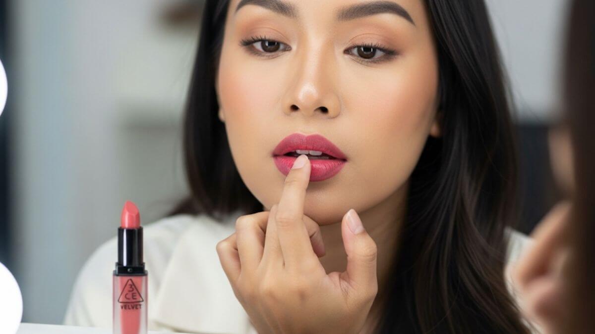 ลิป 3CE Velvet รีวิว – จุดเด่น สีแนะนำ ราคา และรีวิวจากผู้ใช้จริง 6 วิธีทาลิป 3CE Velvet ให้ติดทน