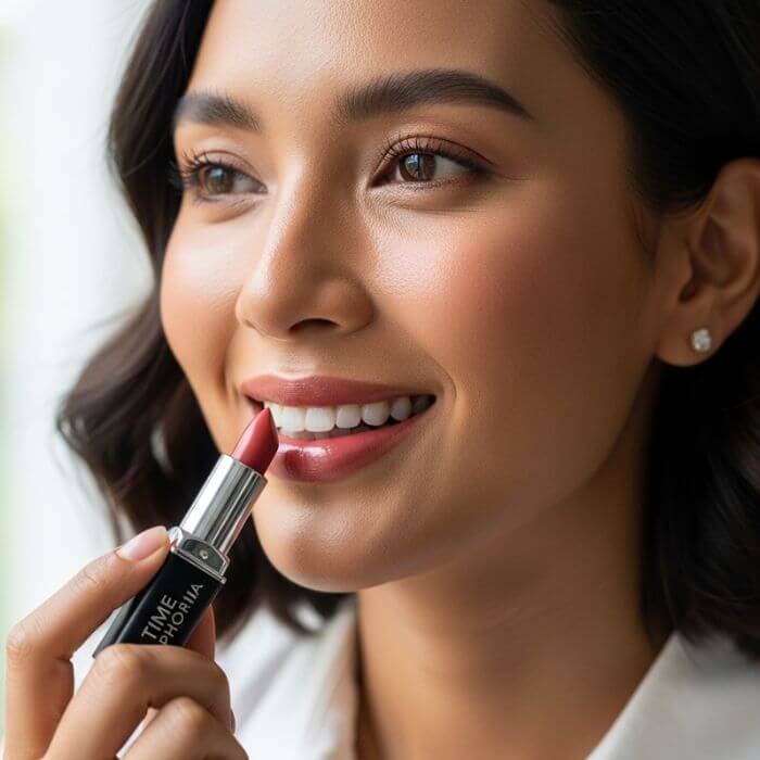 ลิป Time Phoria (ไทม์ฟอเรีย) รีวิว จุดเด่น สีที่แนะนำ และการเปรียบเทียบ 7 รีวิวลิป Time Phoria จากผู้ใช้จริง สีชัด ติดทน